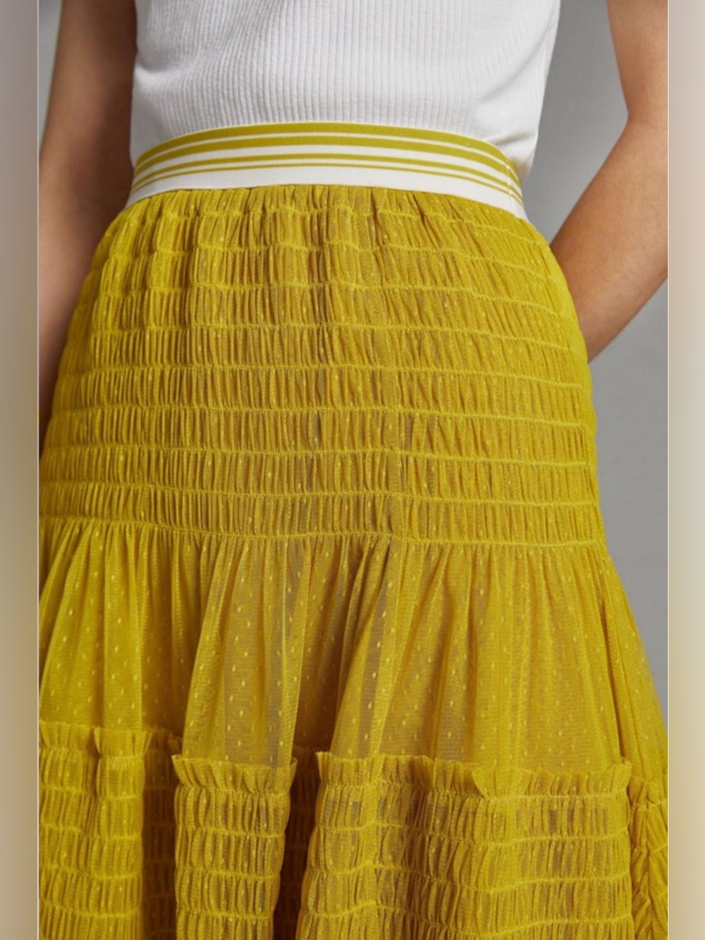 Maeve by Anthropologie Tulle Midi Skirt - NEW - Picture 4 of 6
